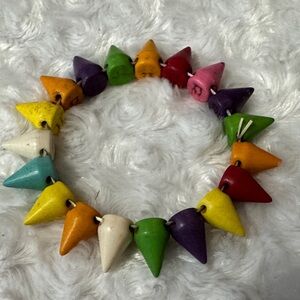 Colorful Cone Bead bracelet